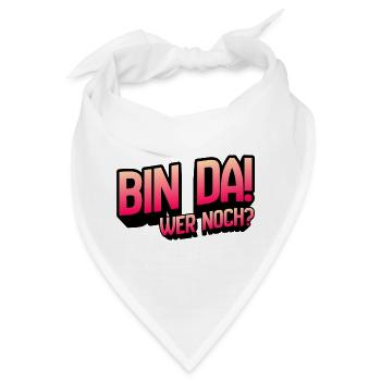 Bin Da Wer Noch Gradient - Bandana - Weiß - Vorne