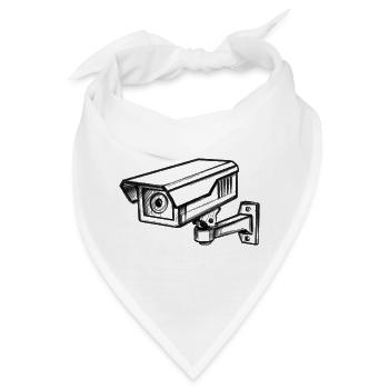 Überwachungskamera Sicherheit - lllustration - Bandana - Weiß - Vorne