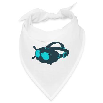 Drohnen FPV Brille Icon - Bandana - Weiß - Vorne