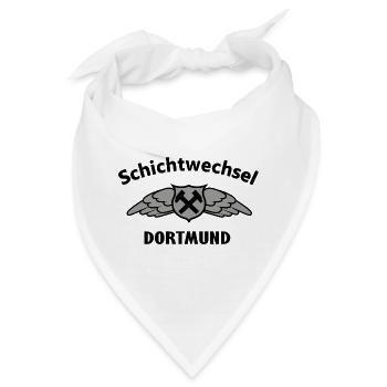 Hammerflügel Dortmund Wappen Emblem - Bandana - Weiß - Vorne