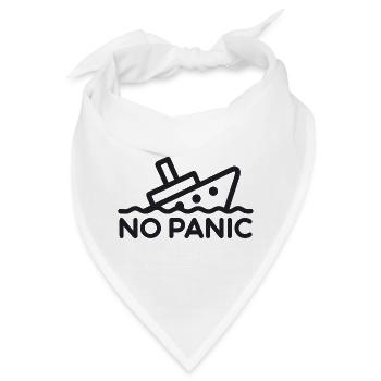 NO PANIC - Bandana - Weiß - Vorne