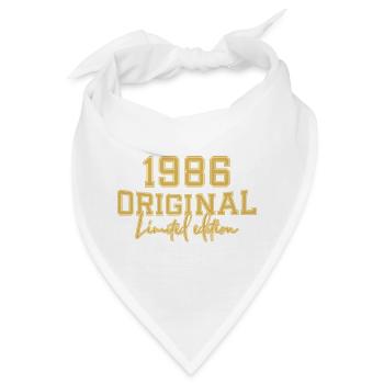 40. Geburtstag, 40 Jahre - Bandana - Weiß - Vorne