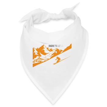 Skifahren Letztes Licht Berge Skilift  Skifahrer - Bandana - Weiß - Vorne