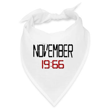 60. Geburtstag November 1966 - Bandana - Weiß - Vorne