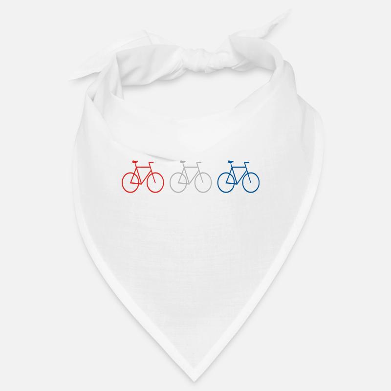 3 vélos - Bandana - blanc