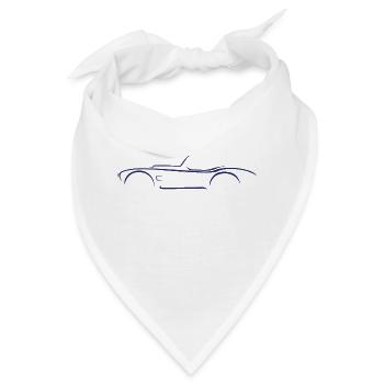 Shelby AC Cobra-Skizze - Bandana - Weiß - Vorne