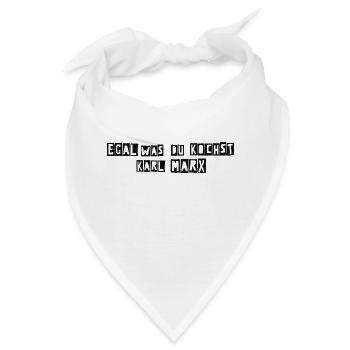 Egal was du kochst, Karl mag es Funshirt Karl Marx - Bandana - Weiß - Vorne
