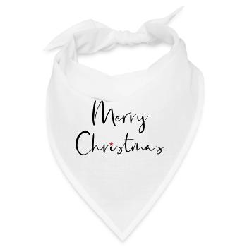 Merry Christmas Stern Geschenk Weihnachten - Bandana - Weiß - Vorne