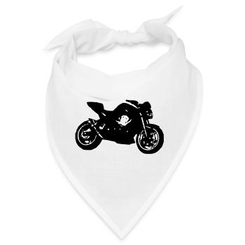Kawasaki z750 (07) - Bandana - Weiß - Vorne