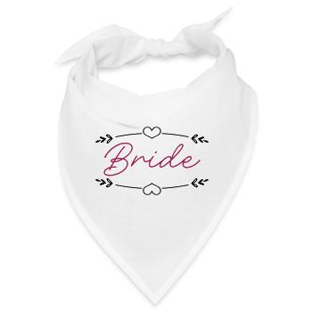 Braut - Bandana - Weiß - Vorne