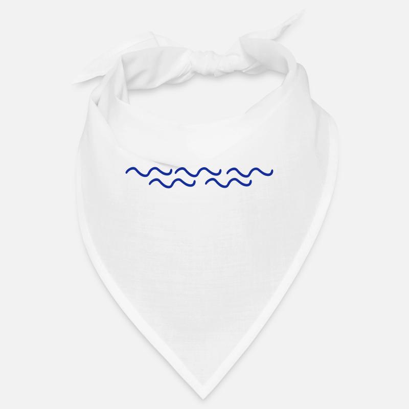 vagues - Bandana - blanc