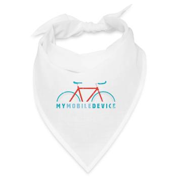 Fixie – My Mobile Device is my Single Speed Bike - Bandana - Weiß - Vorne