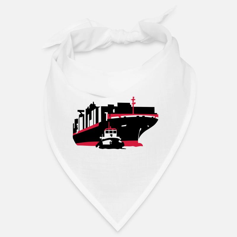 Containerschiff - Bandana - Weiß