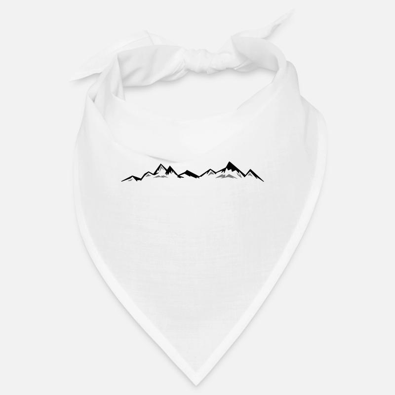 BERGE Mountains Landscape Silhouette Panorama Bandana