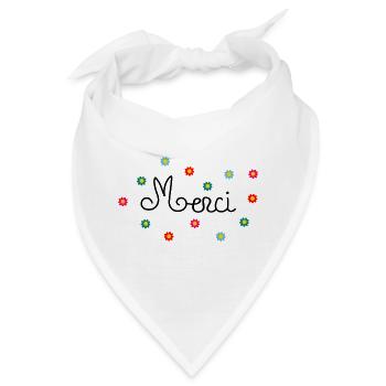Vielen Dank - Bandana - Weiß - Vorne