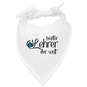 Lustiger Lehrer - Bandana - Weiß - Vorne