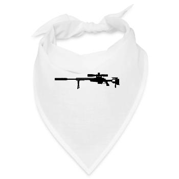 G22 Scharfschützengewehr Deutschland Bundeswehr - Bandana - Weiß - Vorne