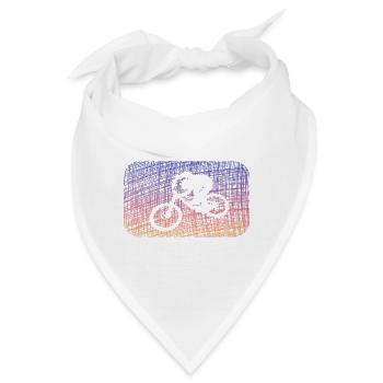 biken - Bandana - Weiß - Vorne