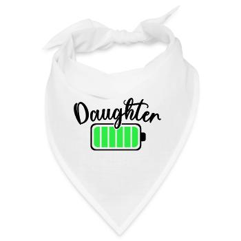 Neon-Balken-Equalizer-Muster - Bandana - Weiß - Vorne