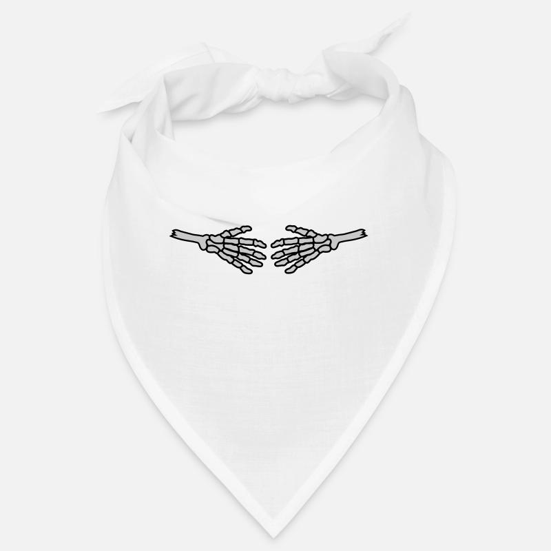 Poignées de main Squelette Halloween Bandana