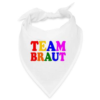 Team braut - Bandana - Weiß - Vorne