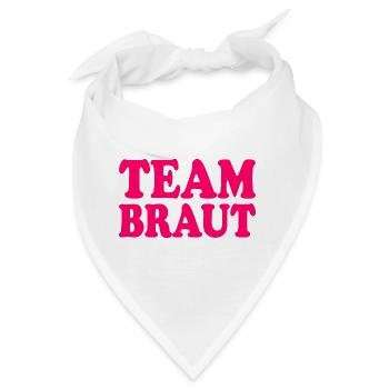 Team braut - Bandana - Weiß - Vorne