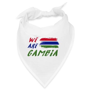 Wir sind Gambia - Bandana - Weiß - Vorne
