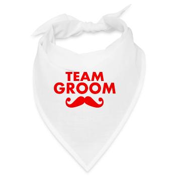 Team groom - Bandana - Weiß - Vorne