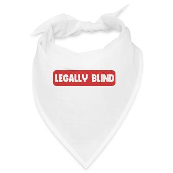 Rechtlich blind - Bandana - Weiß - Vorne