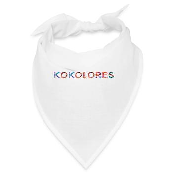 Kokolores – Buntes Statement für kreativen Unsinn - Bandana - Weiß - Vorne