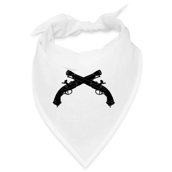 Piratenpistolen-Duell - Bandana - Weiß - Vorne