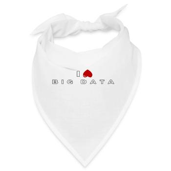 Ich hasse Big Data - Bandana - Weiß - Vorne