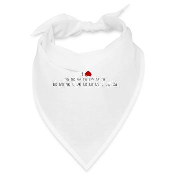 Ich hasse Reverse Engineering - Bandana - Weiß - Vorne
