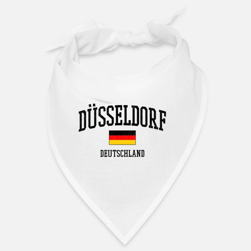 Dusseldorf Germany Flag Cities Motif Bandana