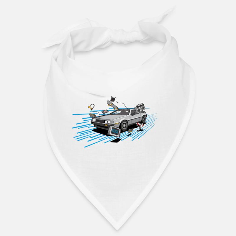 Delorean Oldtimer Youngtimer Retro Future bleu 80s Bandana