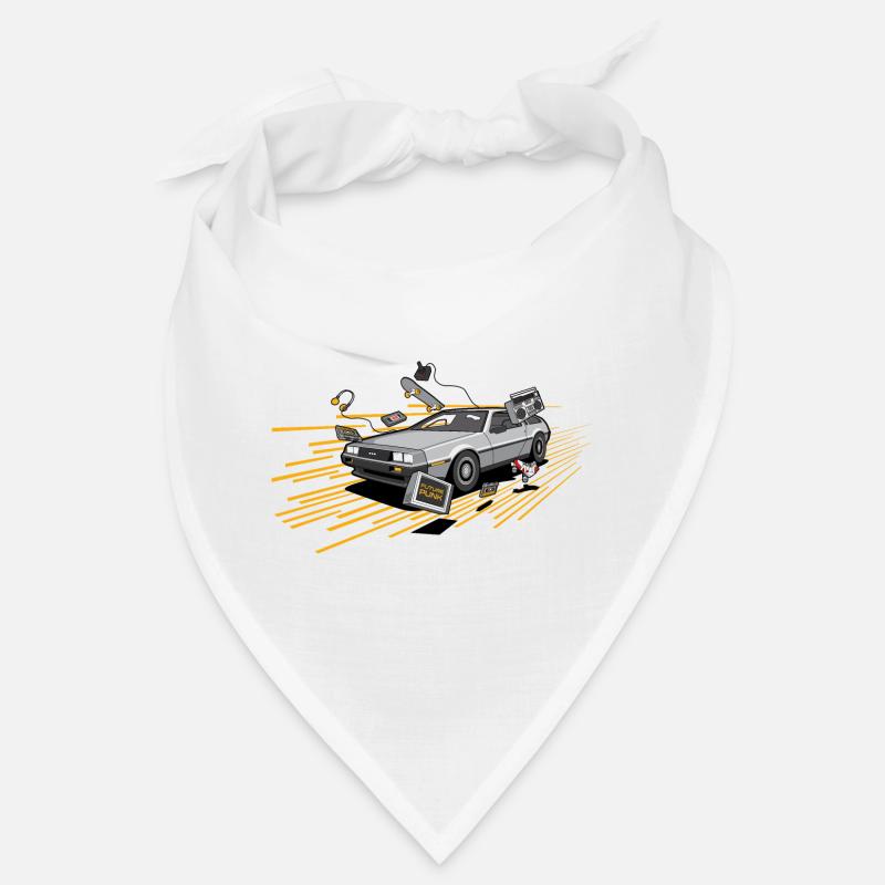 Delorean Oldtimer Youngtimer Retro Future yellow Bandana