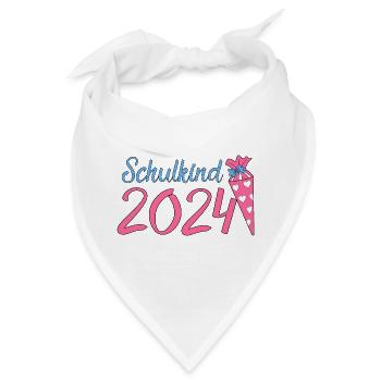 Schulkind 2024 - Bandana - Weiß - Vorne