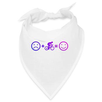 Rennradfahren Damen Rennradfahrer Roadbike - Bandana - Weiß - Vorne