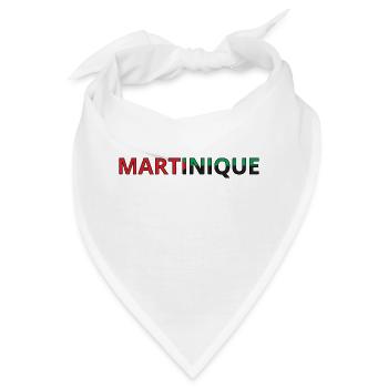 Martinique Flagge - Bandana - Weiß - Vorne