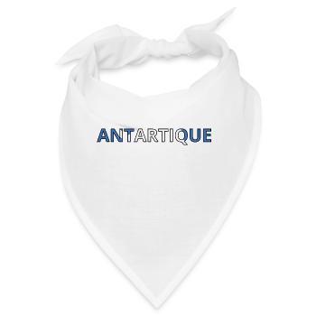 Flagge der Antarktis - Bandana - Weiß - Vorne