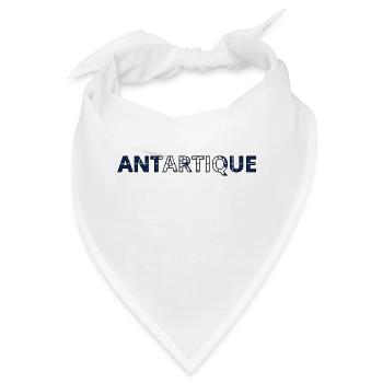 Flagge der Antarktis - Bandana - Weiß - Vorne