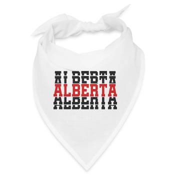 T-Shirt Alberta T-Shirt Geschenkidee gestapelter Text - Bandana - Weiß - Vorne