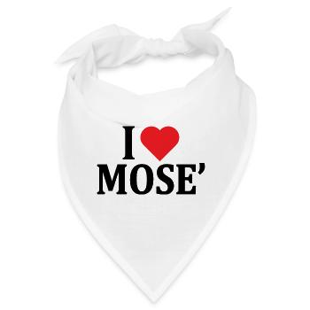 T-Shirt I love Mose T-Shirt Geschenkidee - Bandana - Weiß - Vorne