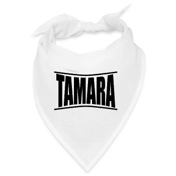 T-Shirt Tamara T-Shirt Geschenkidee - Bandana - Weiß - Vorne