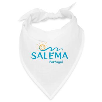 Salema Portugal-Küstenwelle Illustration - Bandana - Weiß - Vorne