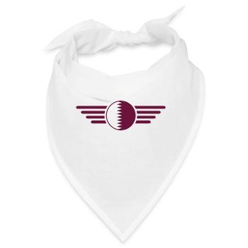 Ich liebe Katar, Eleganz Stil Design T-Shirt - Bandana - Weiß - Vorne
