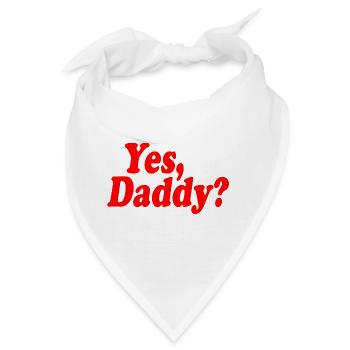 Yes daddy - Bandana - Weiß - Vorne