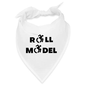 Jeder Rollstuhlfahrer ist ein Vorbild # - Bandana - Weiß - Vorne