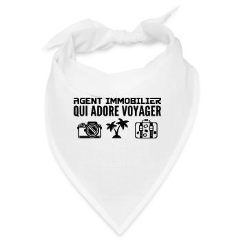 Reisende & Immobilienmakler Leidenschaft & Entdeckung - Bandana - Weiß - Vorne