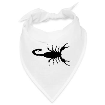 Giftige Tiere Kaiser Skorpion - Bandana - Weiß - Vorne